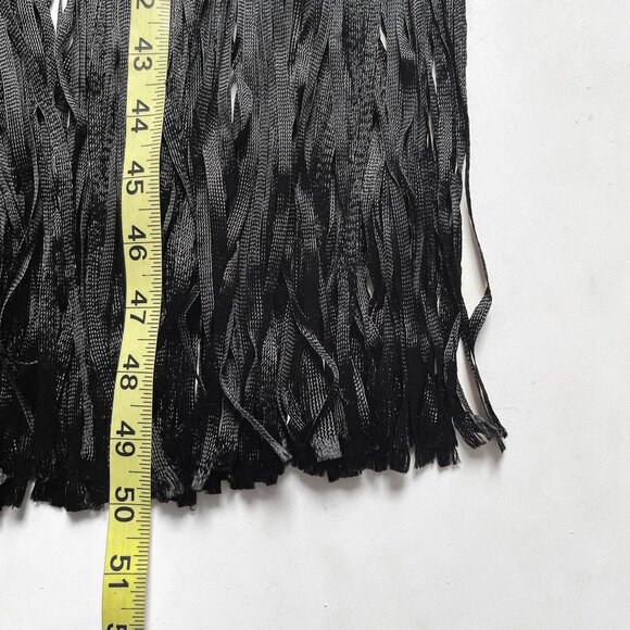 Zimmermann Kaleidoscope Fringed Macrame Dress Black AU 0P US 2P Petite - Picture 11 of 13